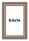 Photo Size Ornate Gold Picture Frame - UV Acrylic, Foam Board Backing, Hanging Hardware